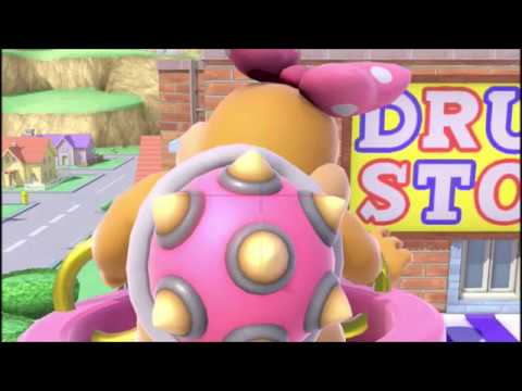 スマブラSP　ピーチ　デイジー　ウェンディ　ロゼッタにリュカのZ軸バグ下投げ