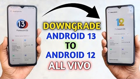How To Downgrade Android 13 To Android 12 In ALL VIVO | Funtouch OS 13 To Funtouch OS 12 |