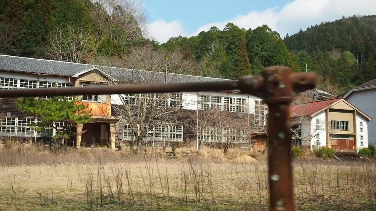 下市町の西山集落【廃校がある風景・田舎散歩】（奈良県下市町西山）Nyu Elementary School,  Shimoichi Nara, Japanese Village