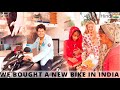 We bought a bike in India and blessed it with a Swastika sign and Pooja 😍 | Hindi