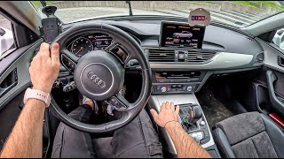 2018 Audi A6 C7 Quattro [2.0 TFSI 252HP] |0-100| POV Test Drive #1700 Joe Black