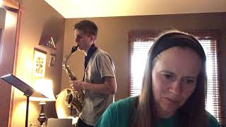 Jamming with my boy!