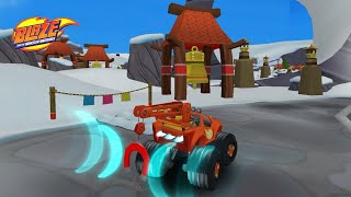 Blaze And The Monster Machines - Racing Game Start Racing Against Zeg, Top Of The World Map