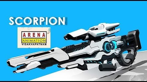 Scorpion Gun Model|3D Maya|Arena Animation Visakhapatnam |Student work