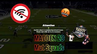 Madden 23 MUT SQUADS SEASON!!! WATCHING SNF AND LAGGING!!