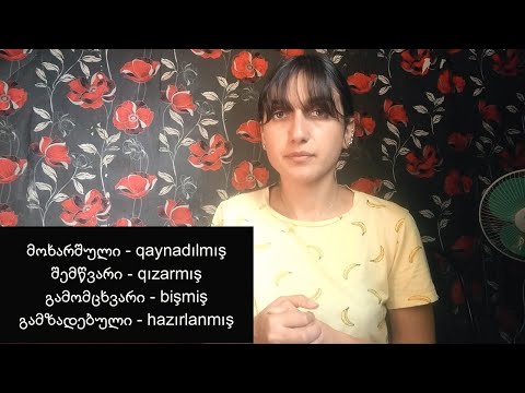 (Gürcü Dili)  ჩემი ერთი დღე - Mənim bir günüm | ნაწილი 2