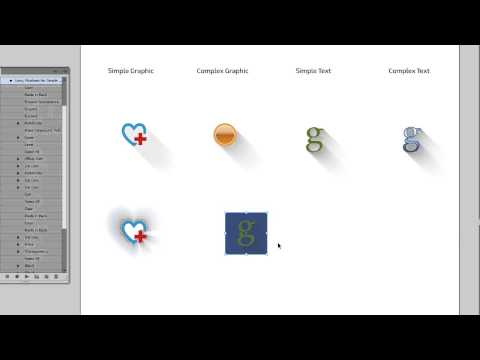 Adobe Illustrator Long Shadow Actions in Style of Flat Design Video