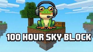 Will I survive a 100 hour sky block challenge in Minecraft ￼