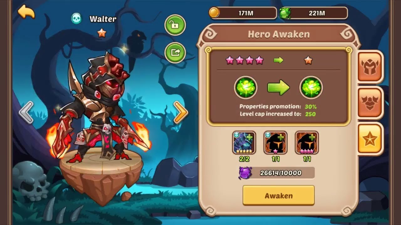 IDLE HEROES - SEASONAL/NOVEMBER #2 ( walter 10 star )
