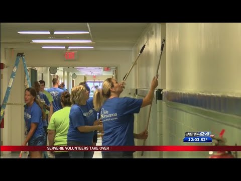 ServErie volunteers take over Joanna Connell School