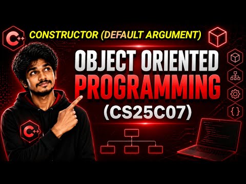 Constructor with Default Arguments(C++) | OOP- CS25C07| OOP | Constructor | C++ #cs25c07