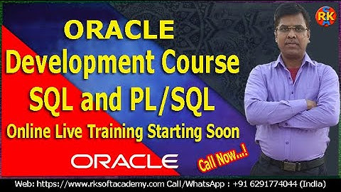 Oracle Development Course | Oracle Complete Course |  Oracle SQL Training | Oracle PL/SQL Training
