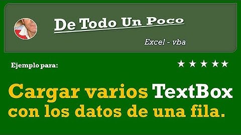 Mostrar los datos de una fila en varios textbox.