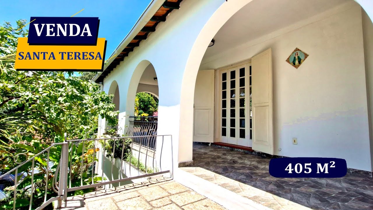 SANTA TERESA LINDO CASARÃO ANOS 30 TODO REFORMADO 405M² LINDAS VISTAS 6 QUARTOS 6 BANHEIROS 3 VAGAS