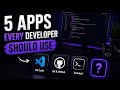 5 Free Apps Every Developer Should Use (Beginner Setup)
