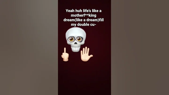 Yeah huh lifes like a motherf**king dream(like a d...