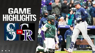 Mariners vs. Rockies Game Highlights (4\/20\/24) | MLB Highlights