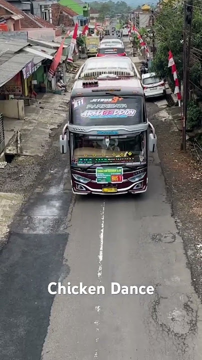 BASURI CORONG MERAH PAKISTAN LAGU CHICKEN DANCE BUS TUNGGAL JAYA ARMAGEDDON #busmania #basuri
