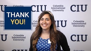 CIU Students Say Thank You to Our Donors