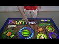 Irt multitouch table   fruit ninja with real knife