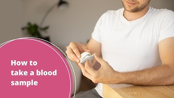 How to take a sample for your blood test?