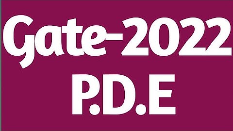GATE 2022  ||Solution of GATE 2022 Mathematics|| GATE 2022 Partial Differential Equation