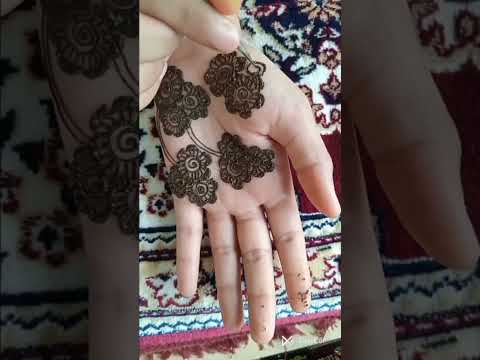 simple floral mehendi #music #simplemehendi #fronthandmehndi #easymehndidesign