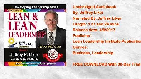 Lean and Lean Leadership: Module 1 Complete with Sections 1-7 Free Audiobook