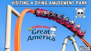 Visiting a Dying Amusement Park… California’s Great America  Santa Clara, CA | VLOG [8/26/23]