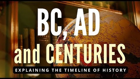 BC, AD and Centuries - Explaining the Timeline of History