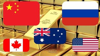 Страны, производящие больше всего золота в мире (1932 - 2022)