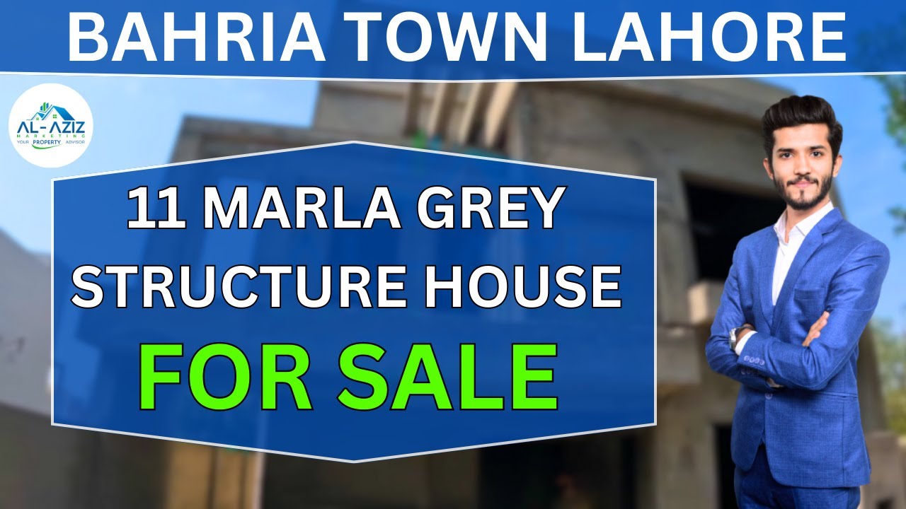 11 Marla GreyStructure House For Sale Bahria Town Lahore YouTube