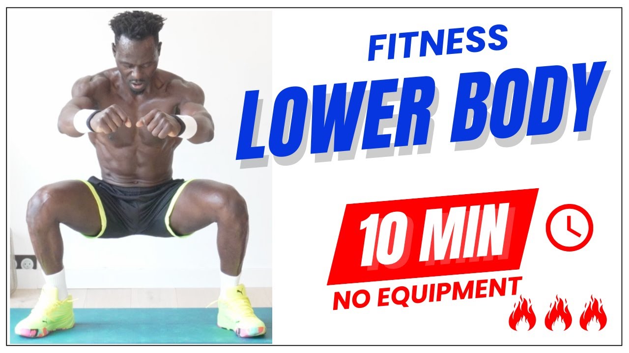 10 MIN - LEG WORKOUT AT HOME - BODYWEIGHT - COACH JUVET