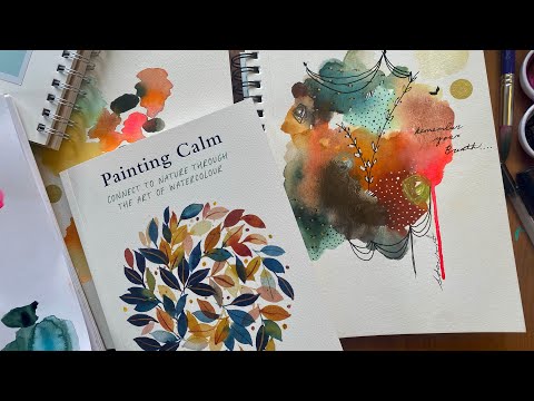 Art poetry paintings and inspirational artist/art book "Painting Calm"