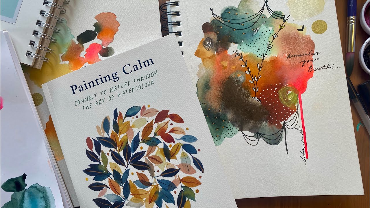 Exploring New Techniques: Mixed Media Intuitive Painting with Gansai Tambi  Watercolors and Acrylic P 