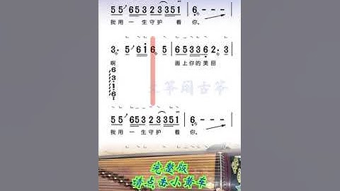 #Guzheng playing #Simplified notation