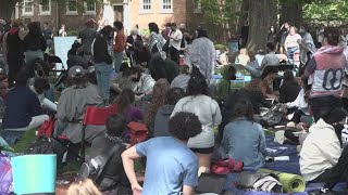 UNC students gather for demonstrations about Israel-Hamas war
