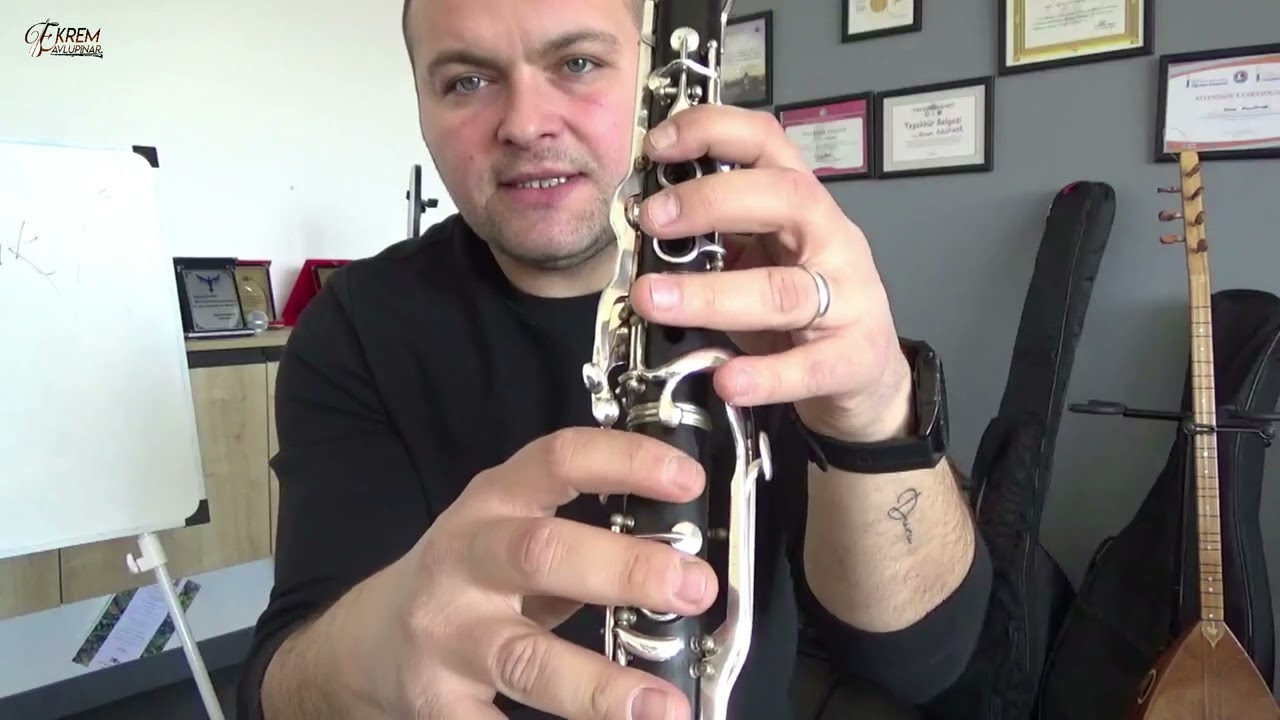 Sol Klarnet Dersi 2 Oktav Türk Müziği Mi Kürdi Makam Dizisi ve Batı Müziği Si Kürdi Gamları
