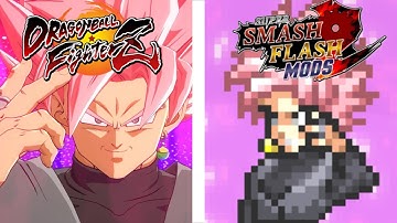 Goku Black: FighterZ Vs. SSF2 Mod (Move Comparison)