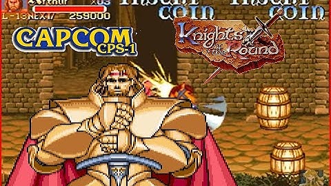 Knights of the Round arcade King Arthur Lev7 Hardest no miss playthrough!