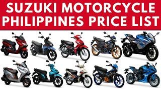 Suzuki Motorcycle Philippines Price List | All Bike Models Rates Today