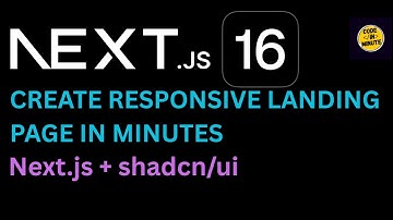 Next.js 16 Landing Page Tutorial Using shadcn/ui #nextjs #reactjs #shadcn