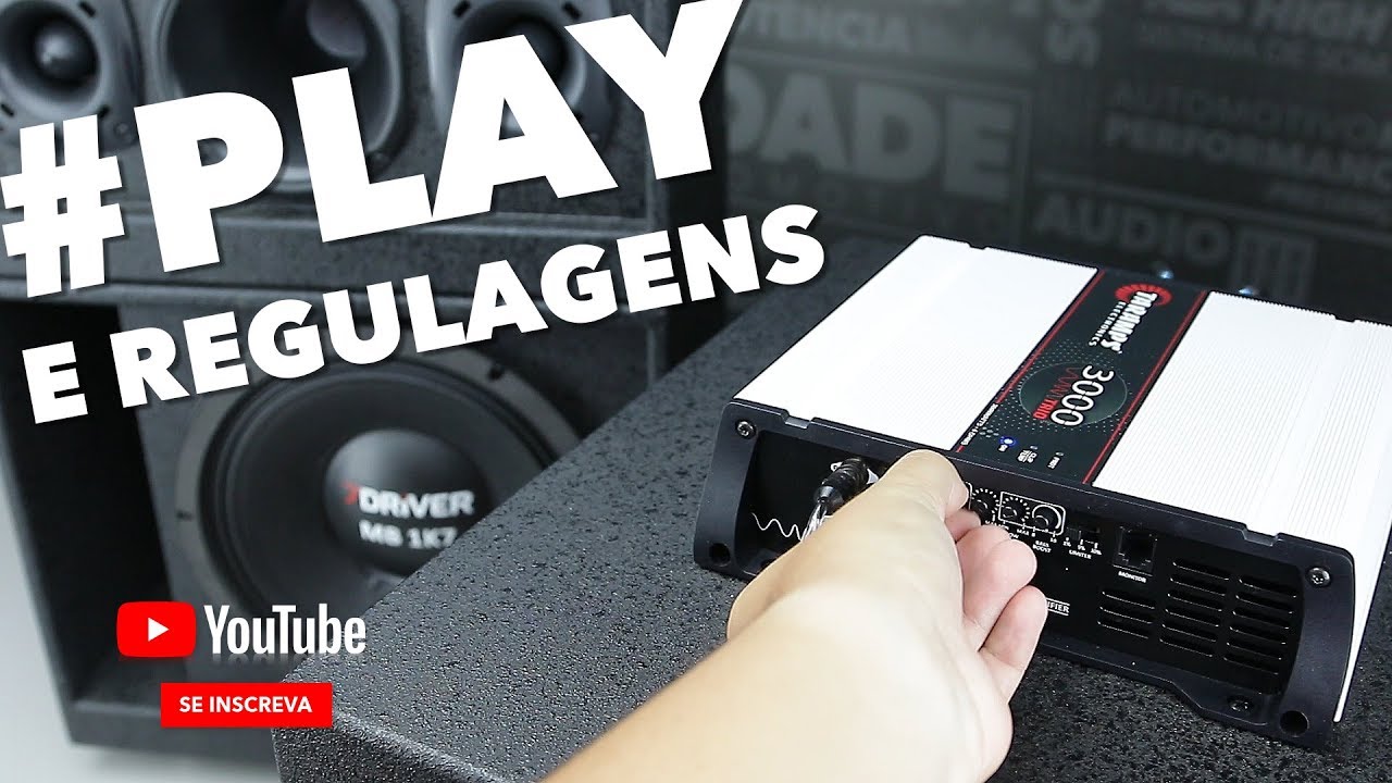Regulando Módulo amplificador taramps 3000 Watts 3000TRIO e tocando  - Taramps Music (English/CC)