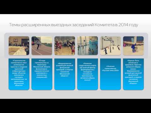 Отчет Комитета по делам молодежи, спорта и туризма о работе за 2014 год