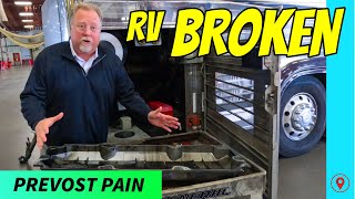 RV Breakdown - 4 Problems - Prevost in the shop for months.