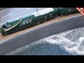 海沿いの線路のジオラマを作る / Nゲージ 鉄道模型 / How to make a diorama by the sea