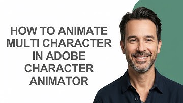 How to Animate Multi Character In Adobe Character Animator - KevinHowTo