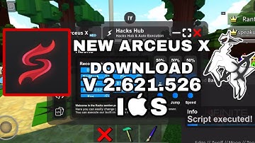 HOW TO DOWNLOAD ARCEUS X WITH SCARLET FREE IOS ROBLOX EXECUTOR NEWEST