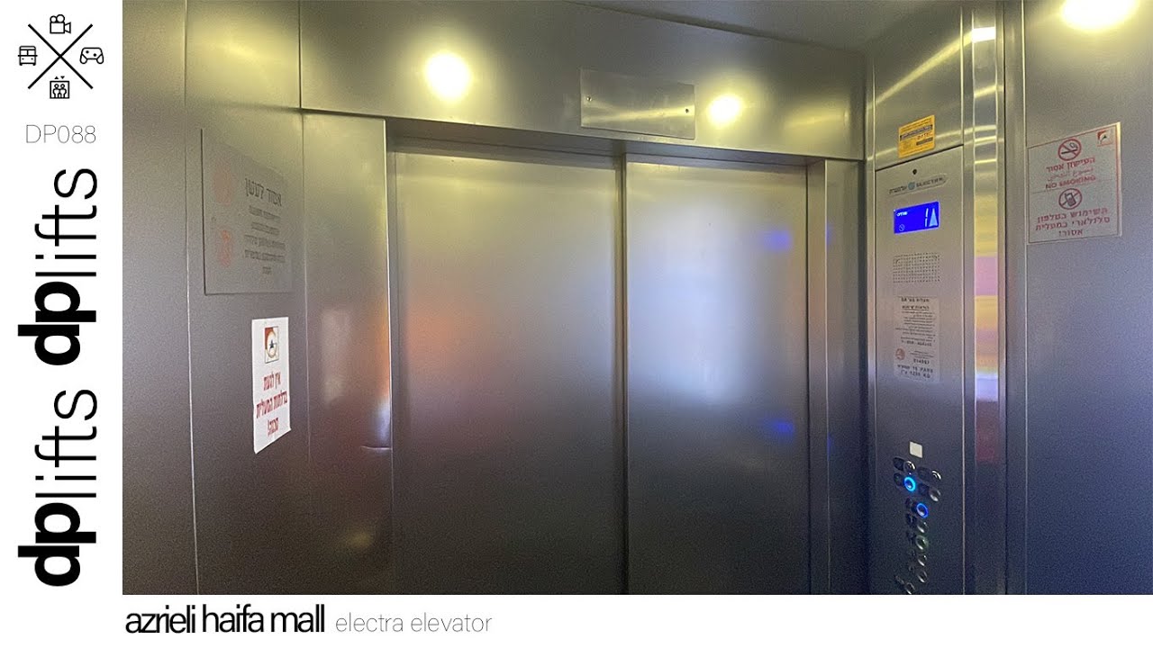 1996 Electra (mod.) traction elevator @ Azrieli Haifa Mall, Haifa, Israel.