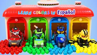 LEARN SPANISH: Paw Patrol visita el garaje de Tayo! | Videos Para Niños